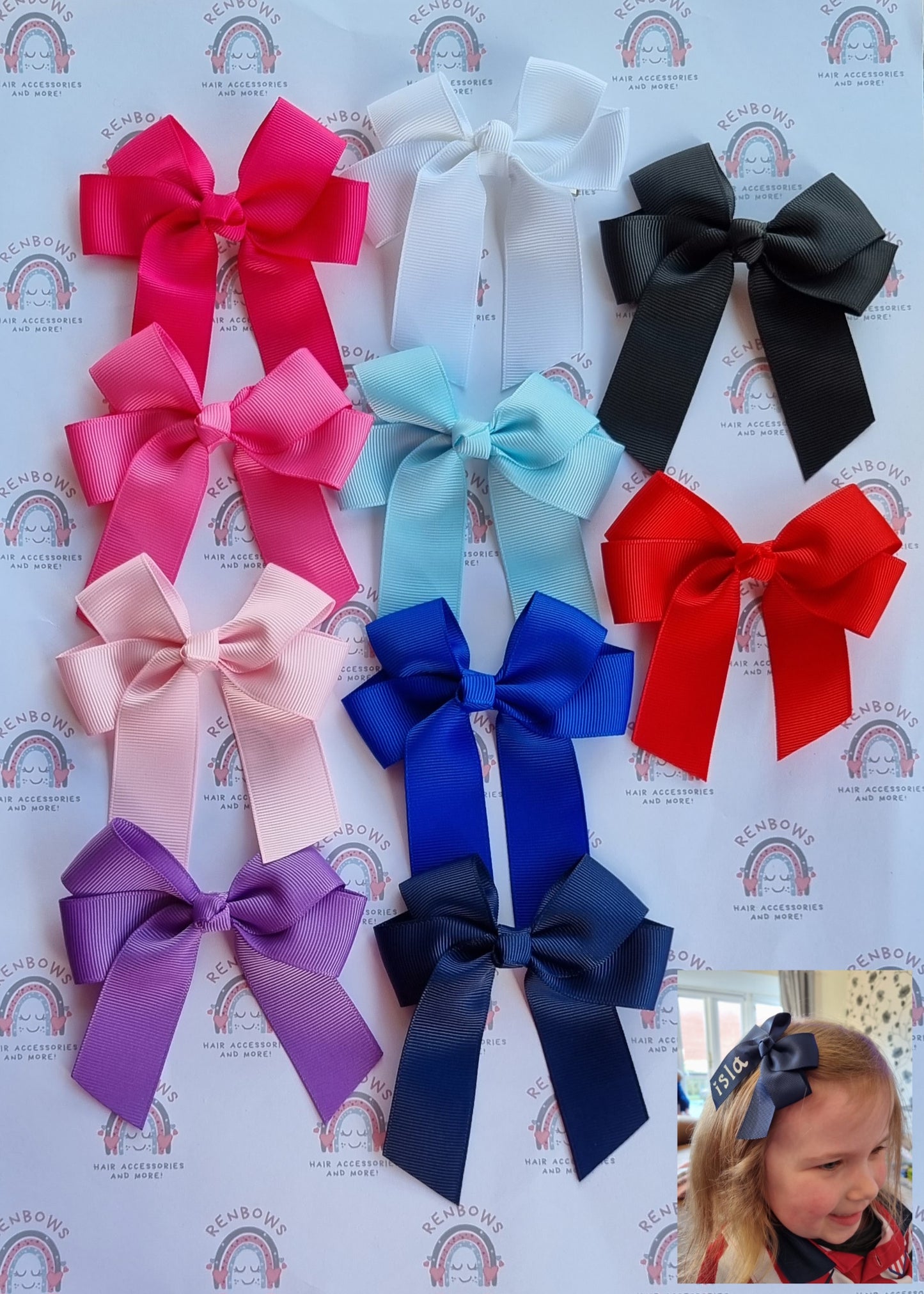 Hair Bows personalised