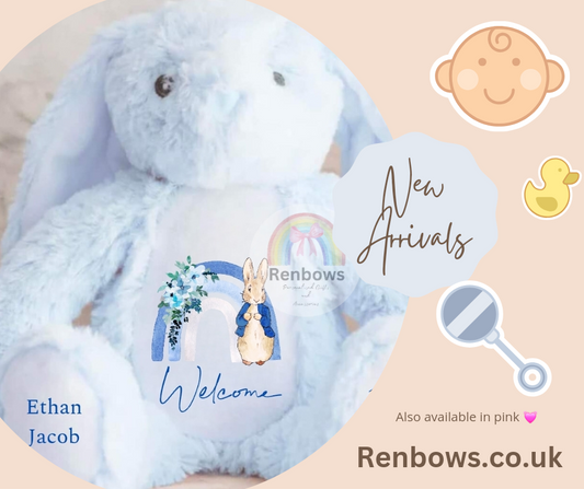 Personalised Blue Bunny