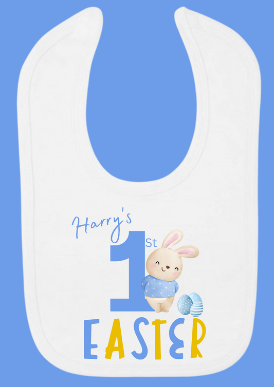 Personalised 1st Easter Rabbit Bib