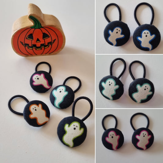 Halloween Ghosts Glow in the Dark Button Bobbles