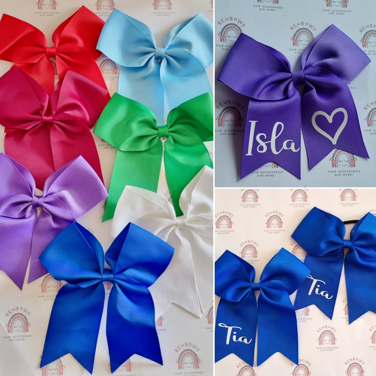 Large Hair Bows personalised