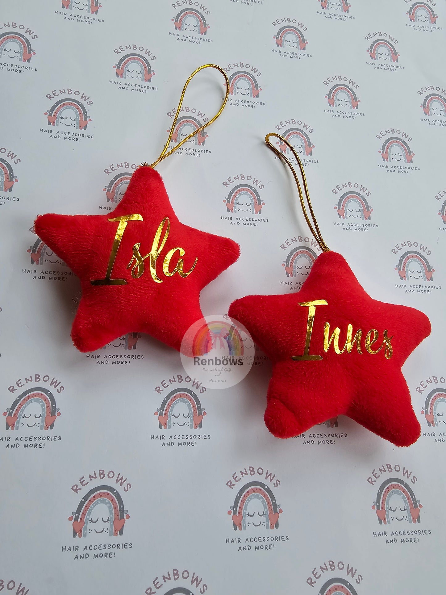 Red Star Decorations; Personalised