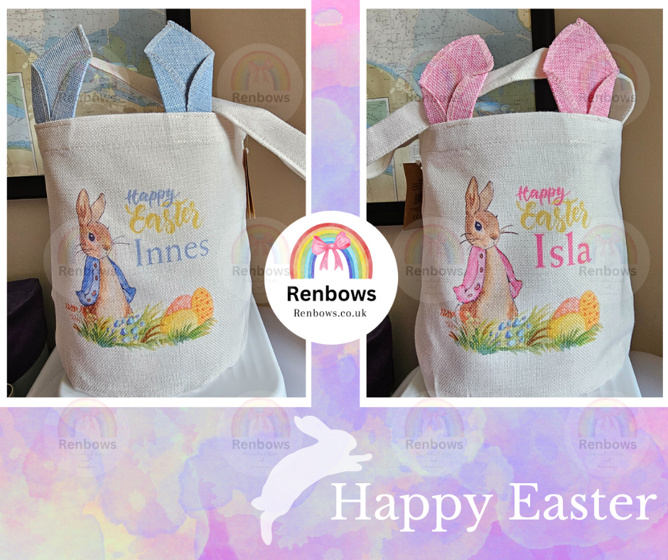 Personalised Peter Rabbit Easter Bags.