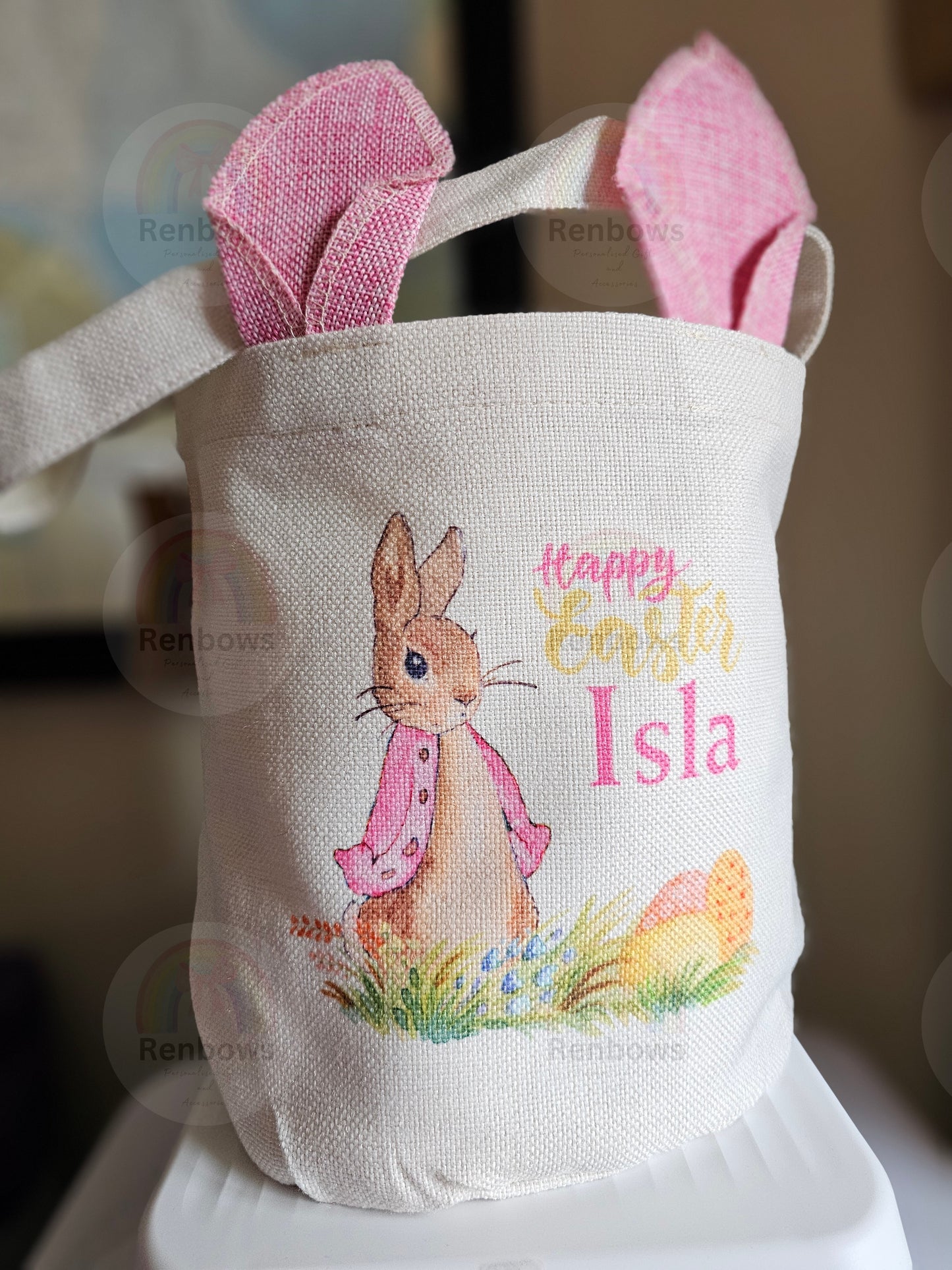 Personalised Peter Rabbit Easter Bags.