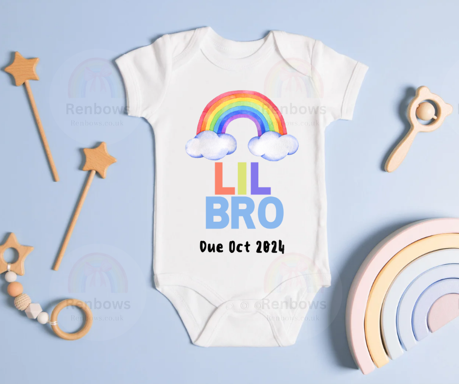 Sibling coming soon Rainbow vest