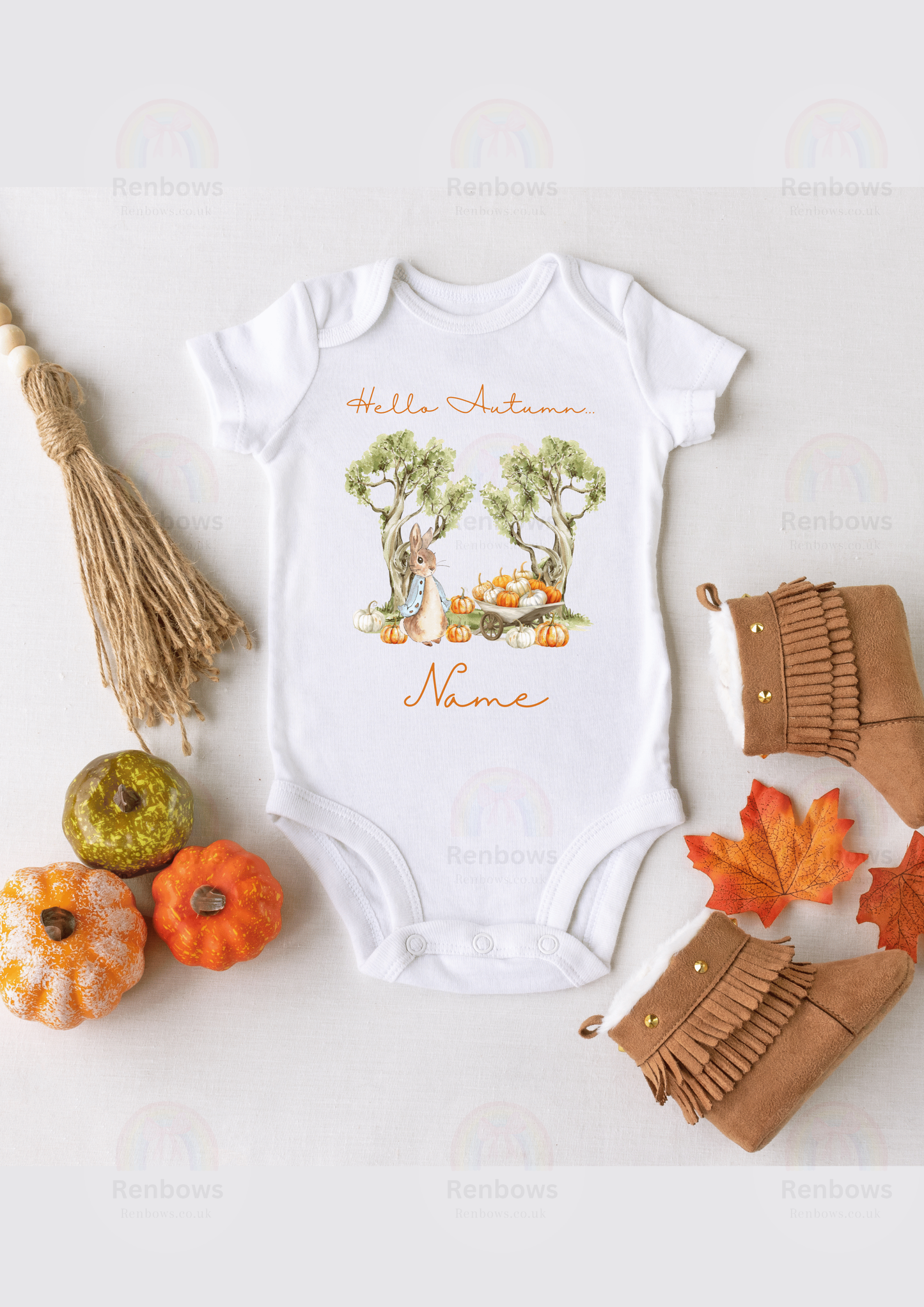 Pumpkin Peter Rabbit Vest with personalisation