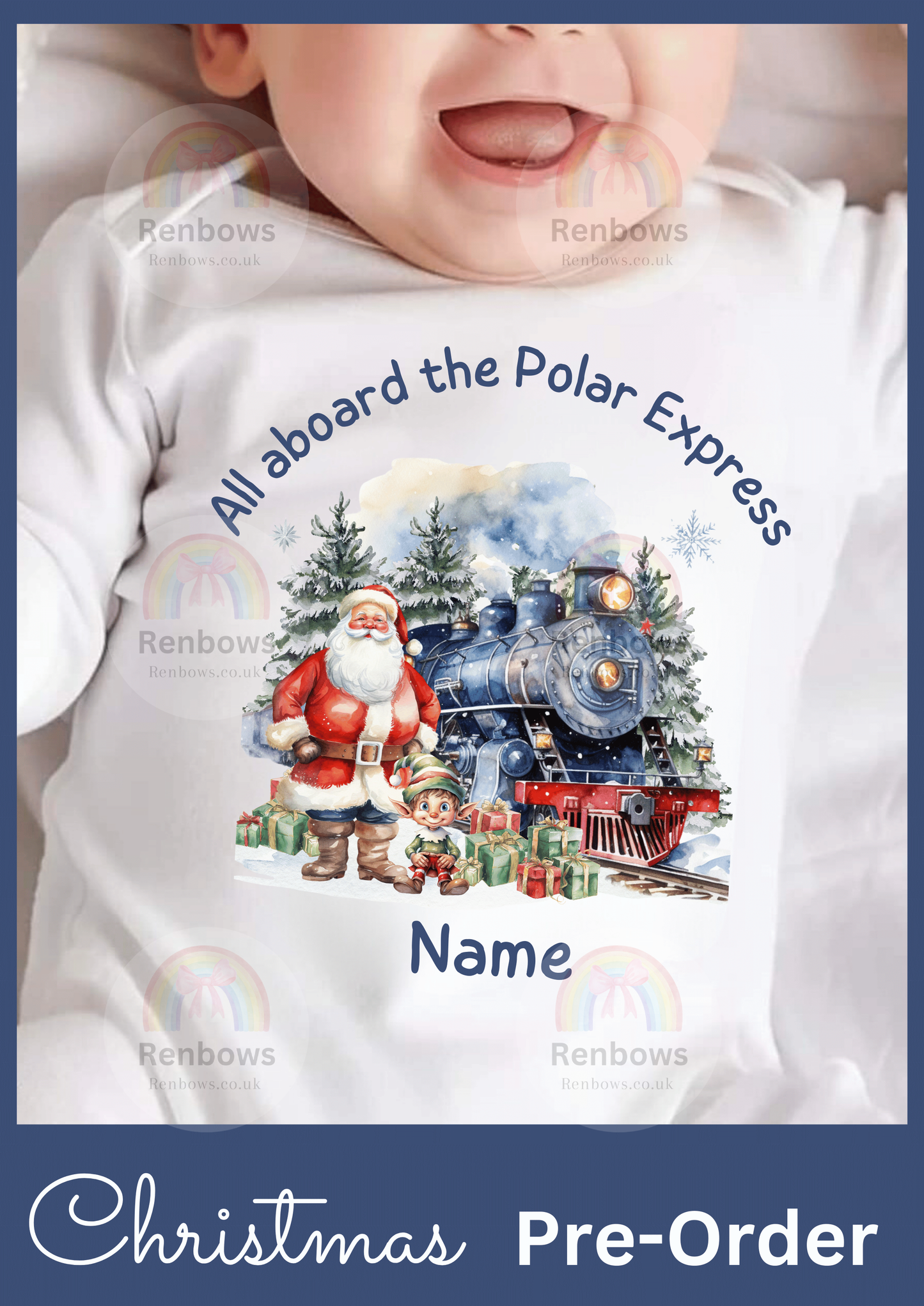 Christmas PJs. Polar Express. Personalised.