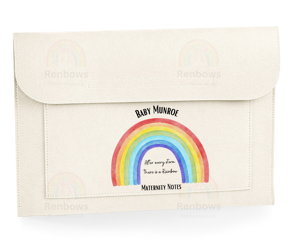 Rainbow Baby Maternity Notes Folder