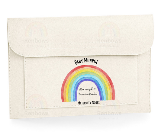 Rainbow Baby Maternity Notes Folder