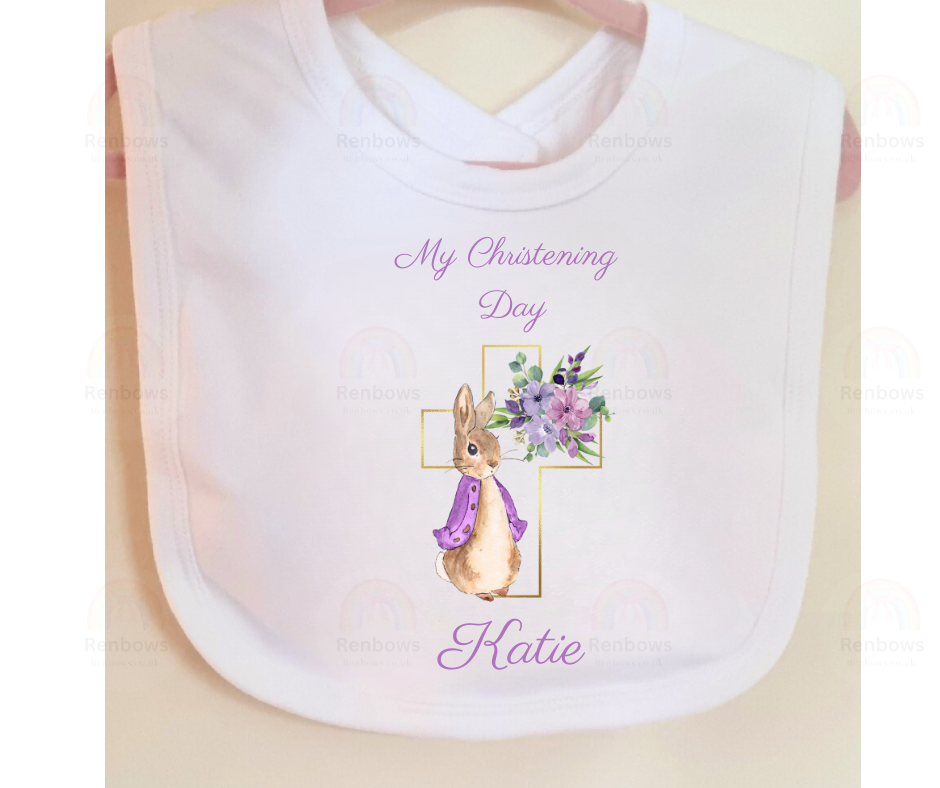 Personalised Christening Bib