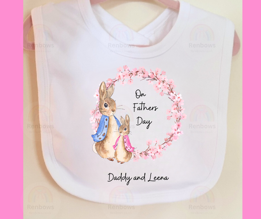 Personalised Fathers day Bib