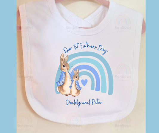 Personalised 1st Fathers day Bib