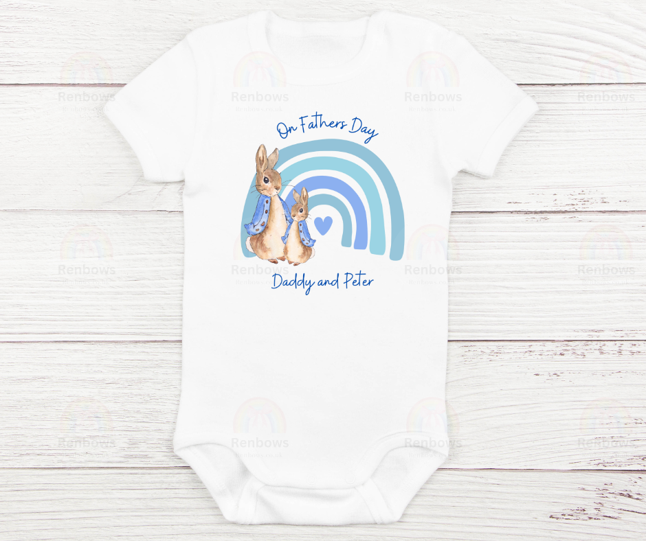 Personalised Fathers Day Vest with Peter Rabbit