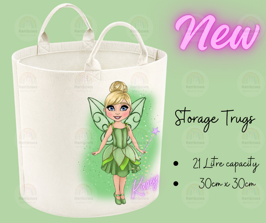 Personalised Fairy Princess Storage/Toy Trug