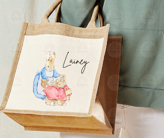 Personalised Jute Shopper Bag