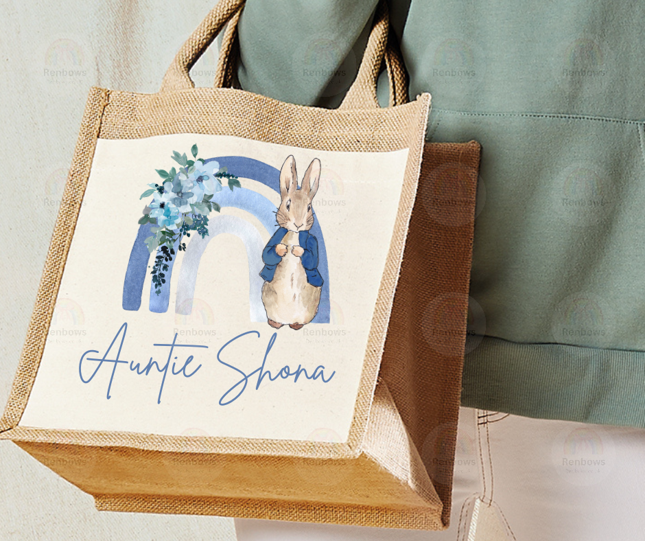 Personalised Jute Shopper Bag