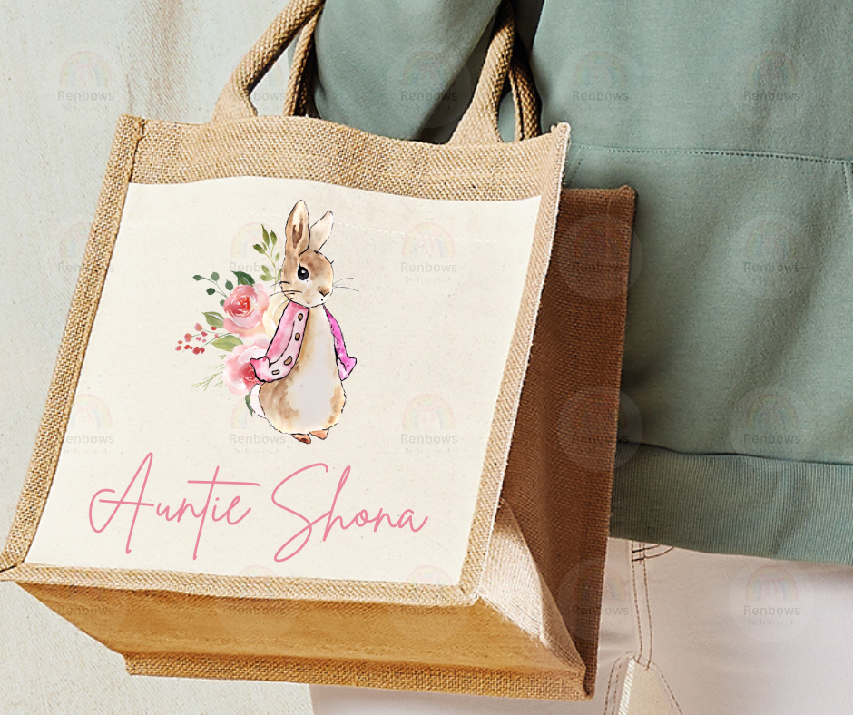 Personalised Jute Shopper Bag