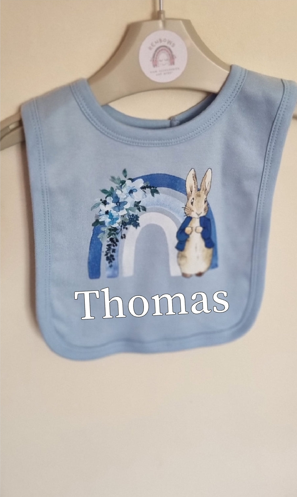 Personalised Peter Rabbit Bib