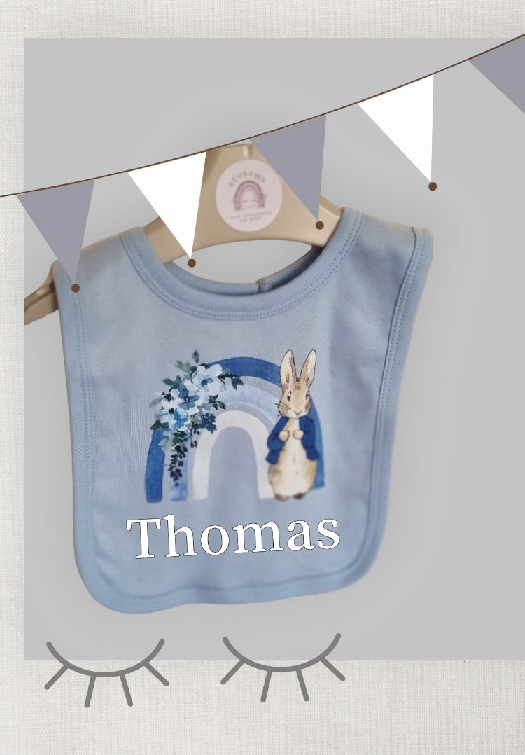 Personalised Peter Rabbit Bib