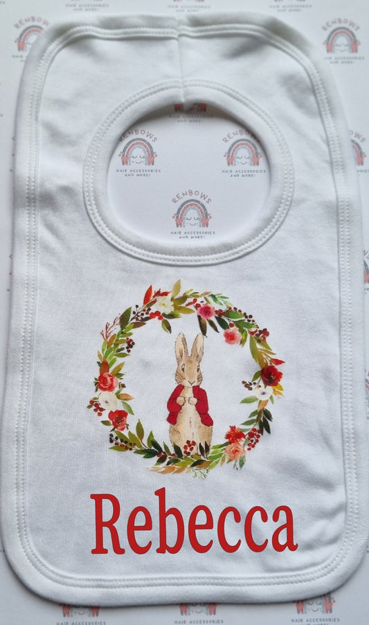 Personalised Peter Rabbit Bib