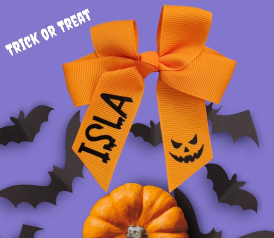 Personalised Halloween Hair Bow