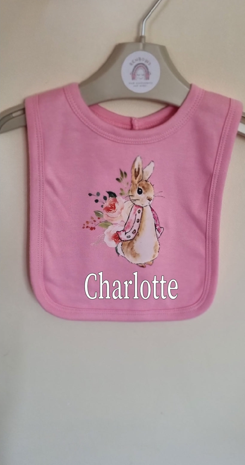 Personalised Flopsy Bib