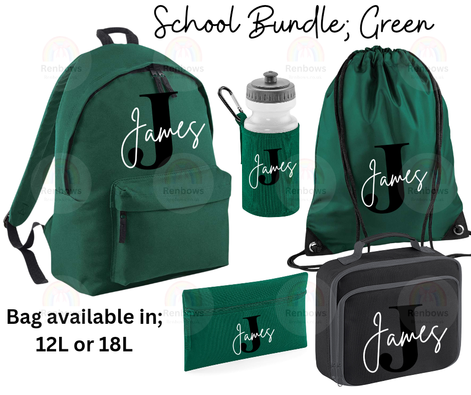 5 pcs Back to School Bundle- Green