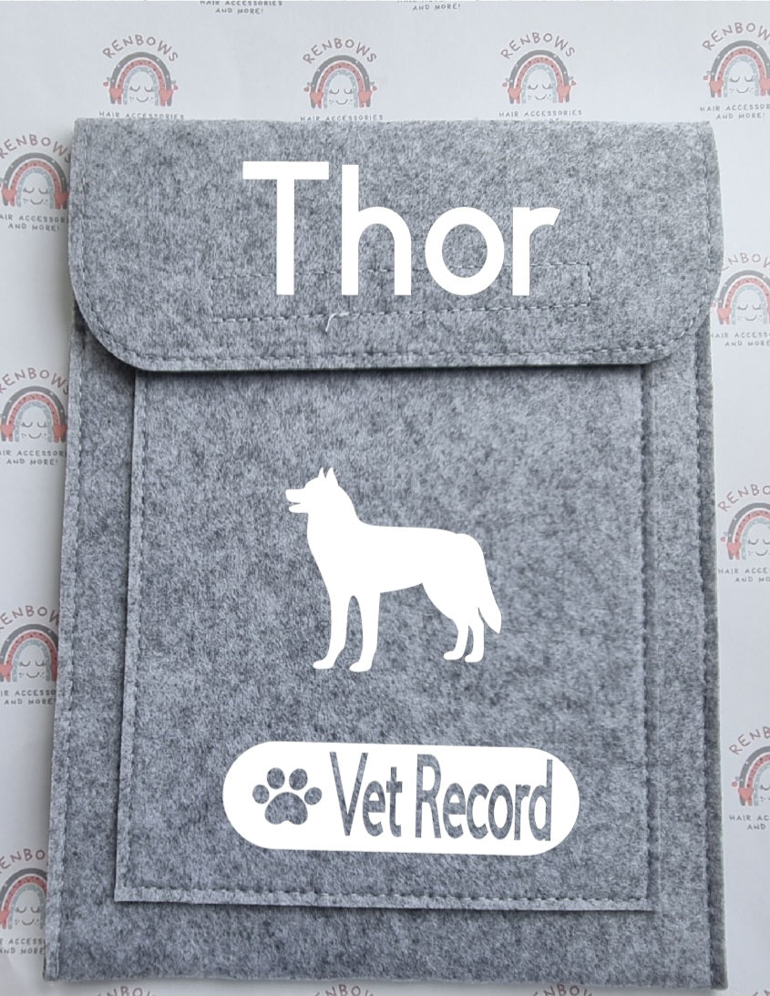 Vet Record Folder Personalised