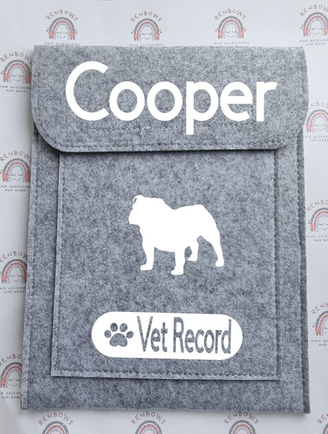 Vet Record Folder Personalised