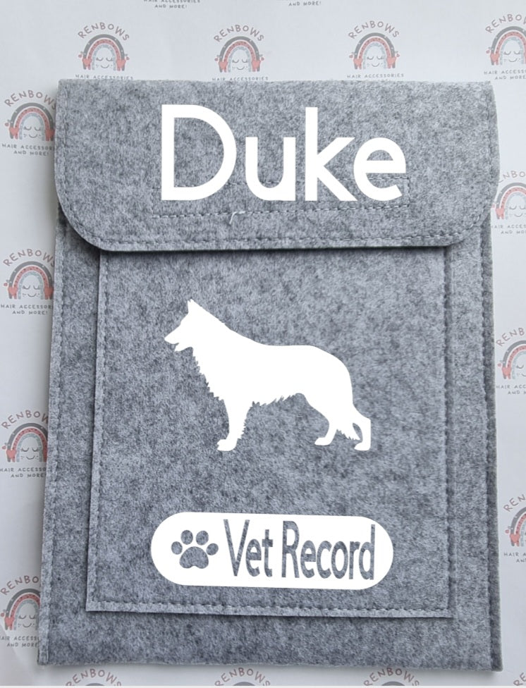 Vet Record Folder Personalised